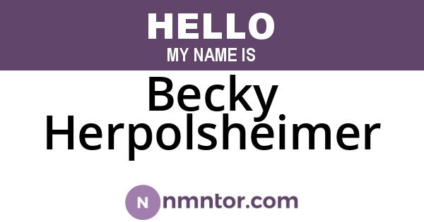 Becky Herpolsheimer