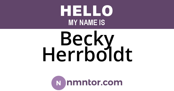 Becky Herrboldt