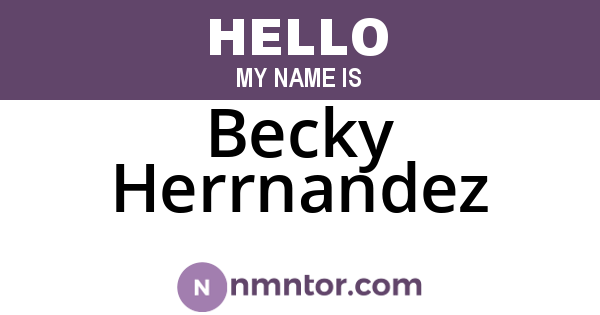 Becky Herrnandez
