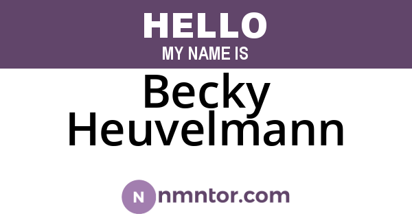 Becky Heuvelmann