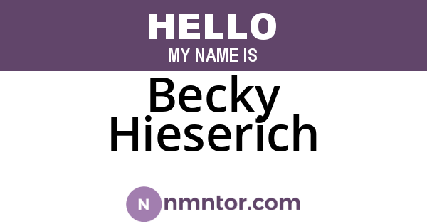 Becky Hieserich