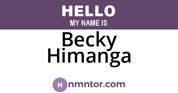 Becky Himanga