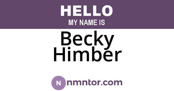 Becky Himber