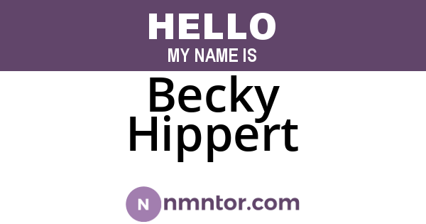Becky Hippert