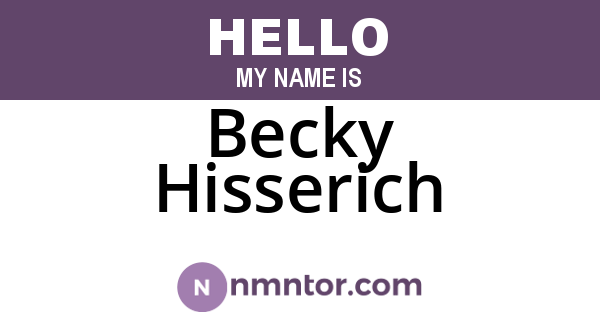 Becky Hisserich