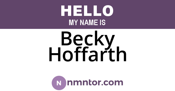Becky Hoffarth