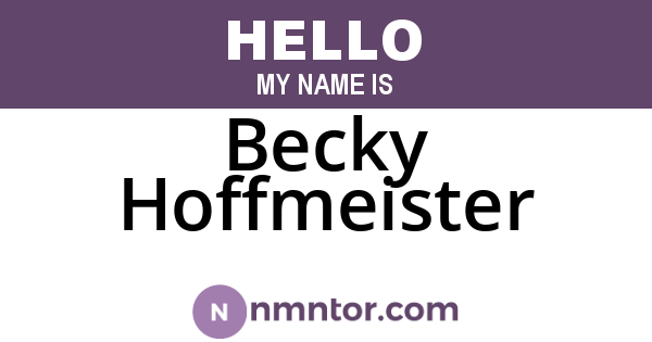 Becky Hoffmeister