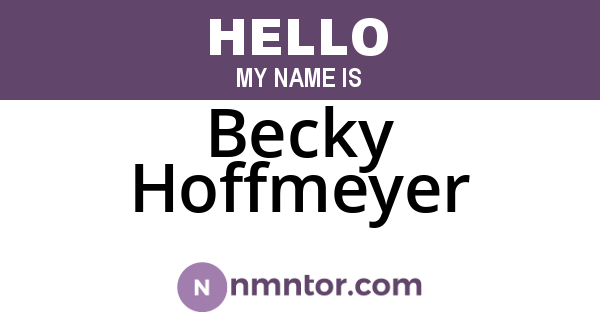 Becky Hoffmeyer