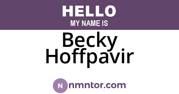Becky Hoffpavir