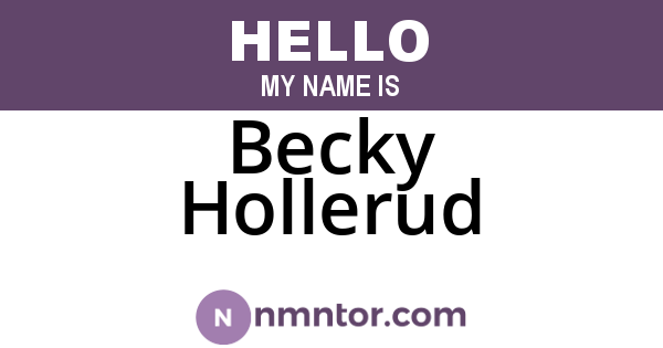 Becky Hollerud
