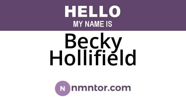 Becky Hollifield