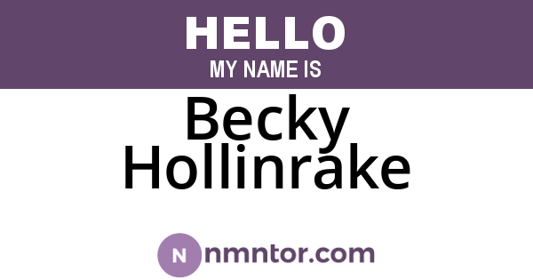 Becky Hollinrake