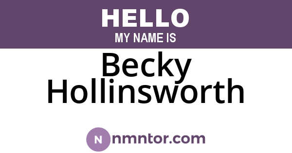Becky Hollinsworth