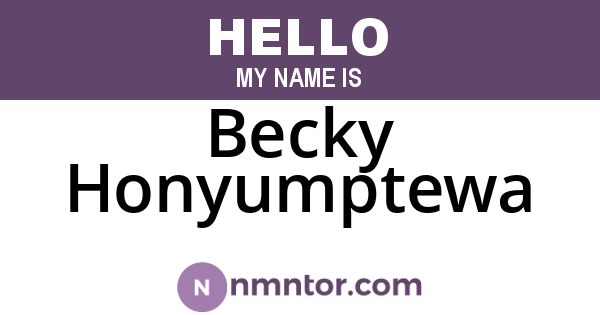 Becky Honyumptewa