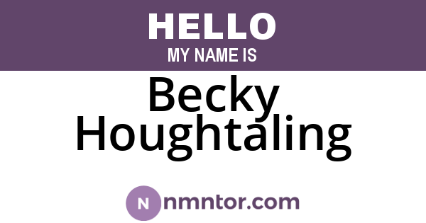 Becky Houghtaling