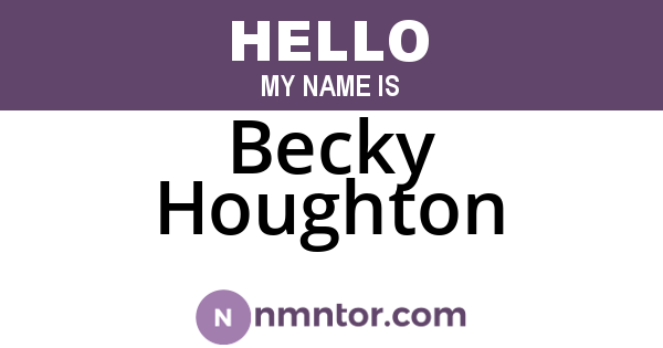 Becky Houghton