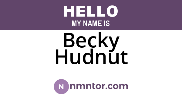 Becky Hudnut