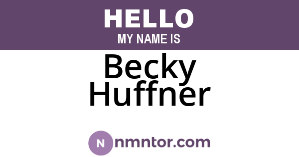 Becky Huffner