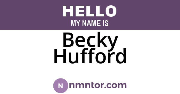 Becky Hufford