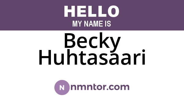 Becky Huhtasaari