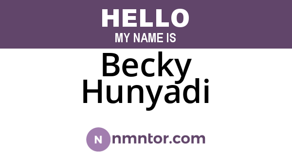 Becky Hunyadi