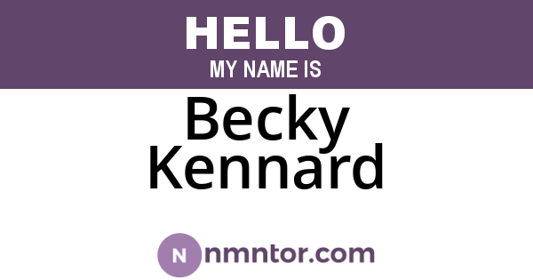 Becky Kennard