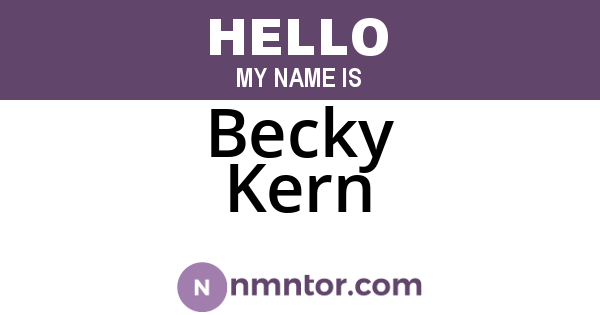 Becky Kern