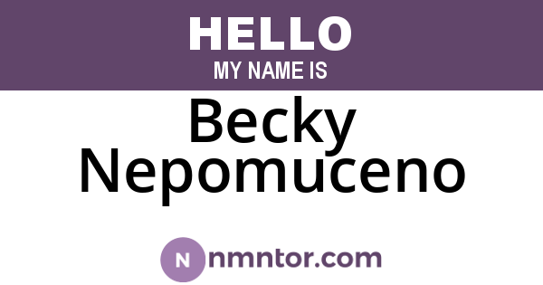 Becky Nepomuceno