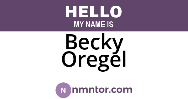 Becky Oregel