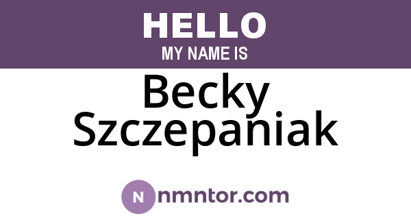 Becky Szczepaniak
