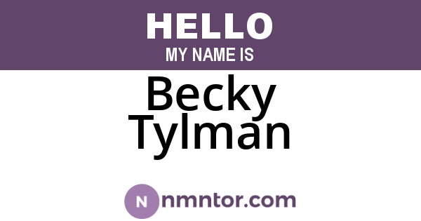 Becky Tylman