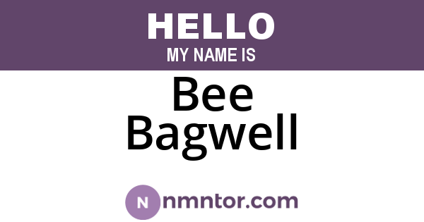 Bee Bagwell