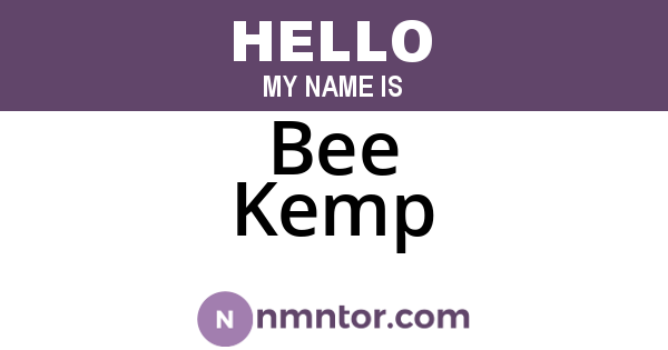 Bee Kemp