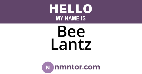 Bee Lantz