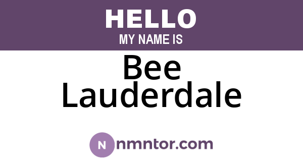 Bee Lauderdale