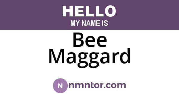 Bee Maggard