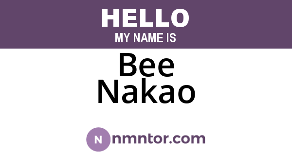 Bee Nakao