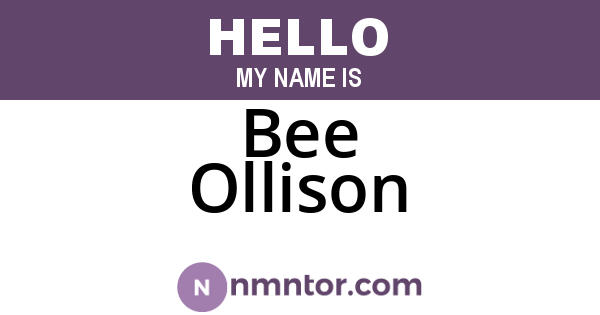 Bee Ollison
