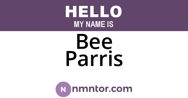 Bee Parris
