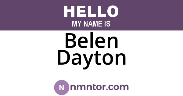 Belen Dayton