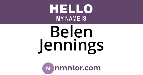 Belen Jennings