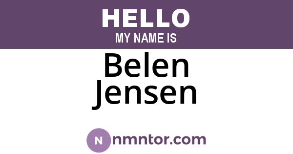 Belen Jensen