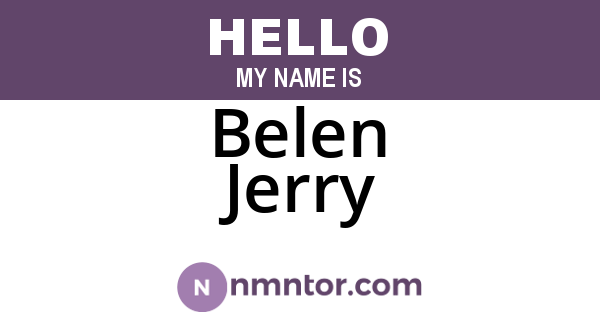 Belen Jerry