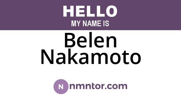 Belen Nakamoto