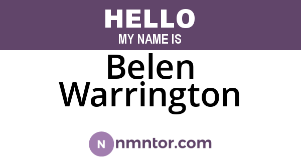 Belen Warrington
