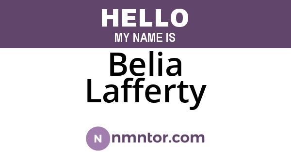Belia Lafferty