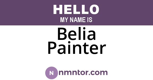Belia Painter