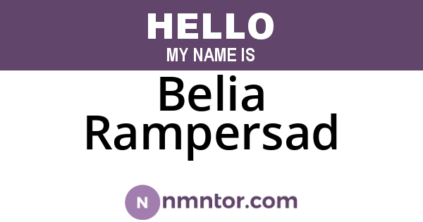 Belia Rampersad