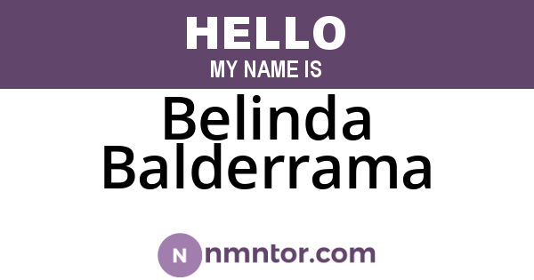 Belinda Balderrama
