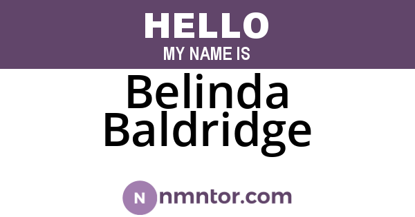 Belinda Baldridge